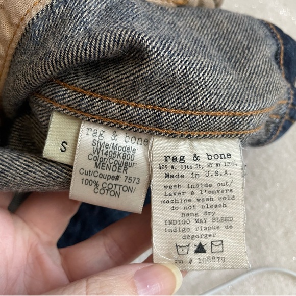 rag & bone jeans Distressed Buttoned Denim Vest ✨ - Picture 5 of 8